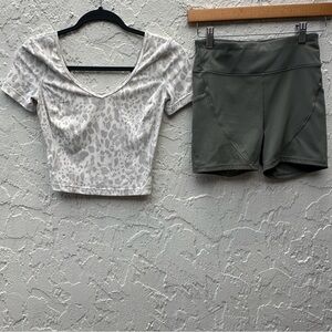 LULULEMON Athletic Set Women 4 Two Piece Matching Coord AlignTrack Train